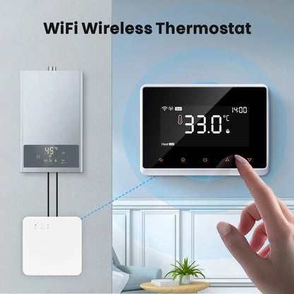 New Tuya Wifi Heating Thermostat Gas Boiler Smart Home Wireless Thermostats Smart Battery Operated Smart Life Alexa Google Home