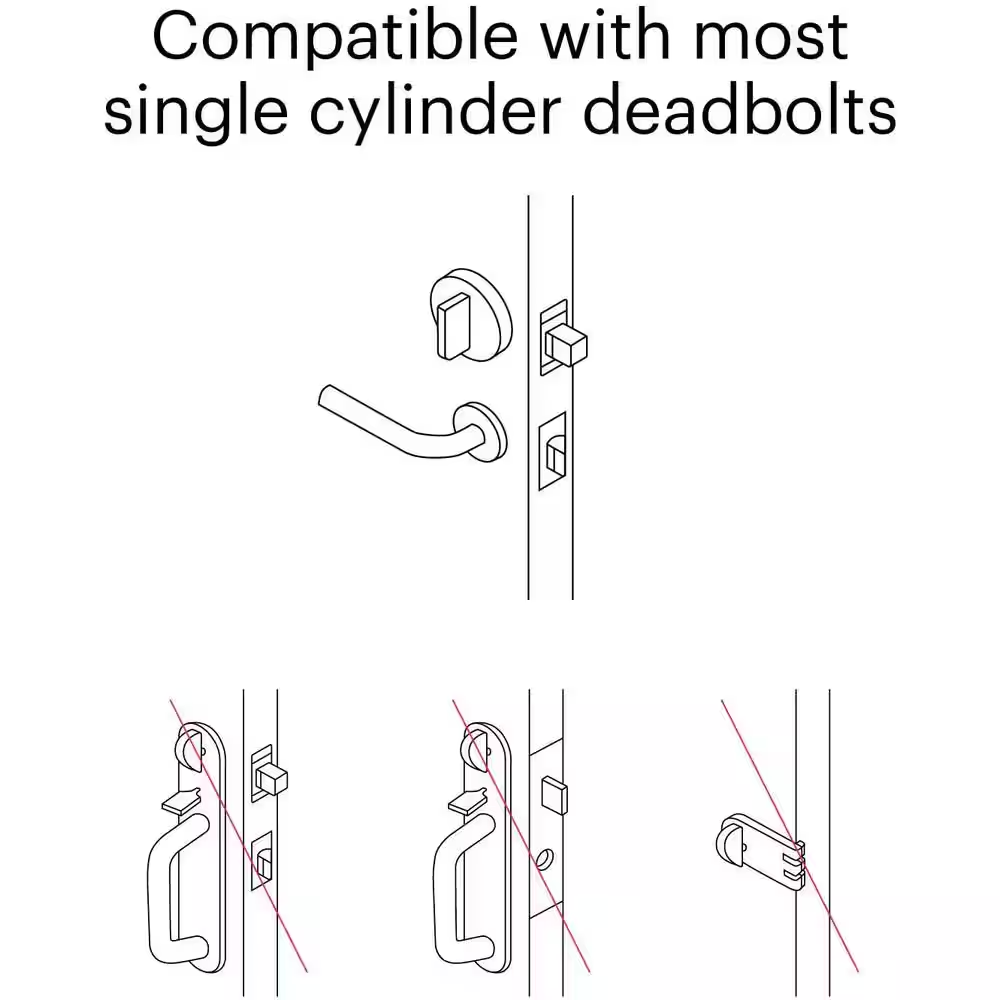 Wifi Smart Lock Silver (Retrofits over Existing Deadbolt)