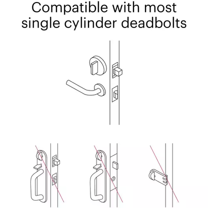 Wifi Smart Lock Silver (Retrofits over Existing Deadbolt)